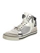Versace Leather Colorblock Pattern Sneakers