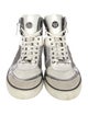 Versace Leather Colorblock Pattern Sneakers