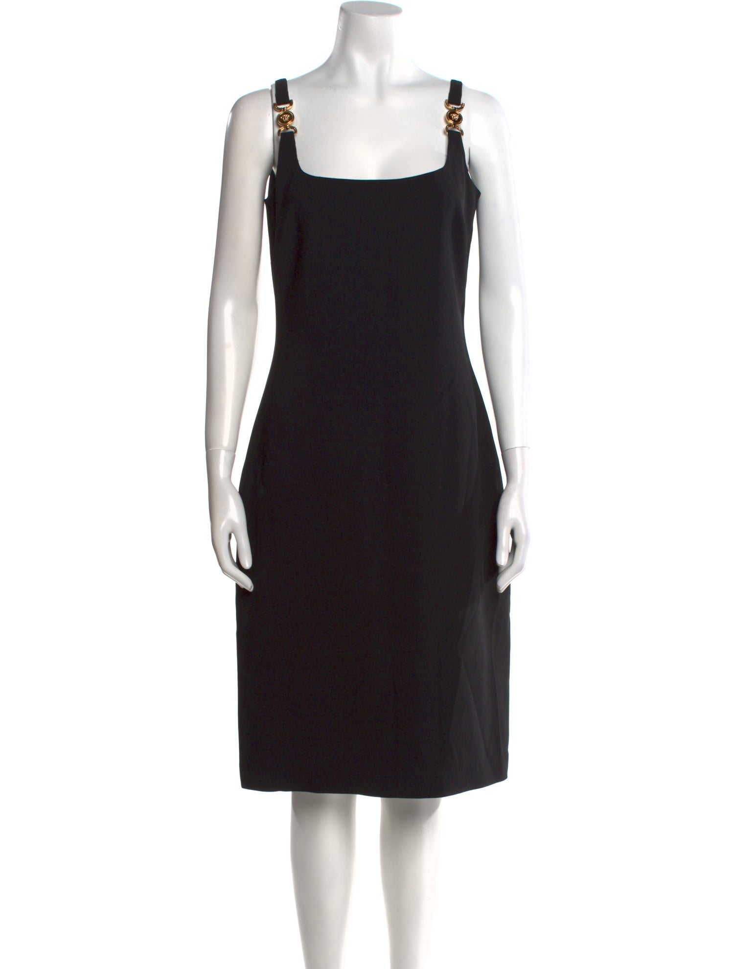 Versace Square Neckline Midi Length Dress