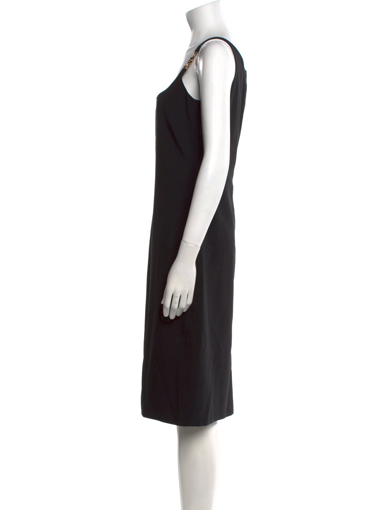 Versace Square Neckline Midi Length Dress