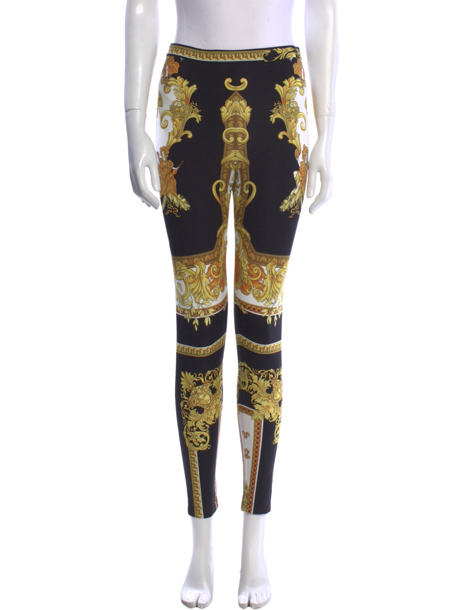 Versace Printed Skinny Leg Pants