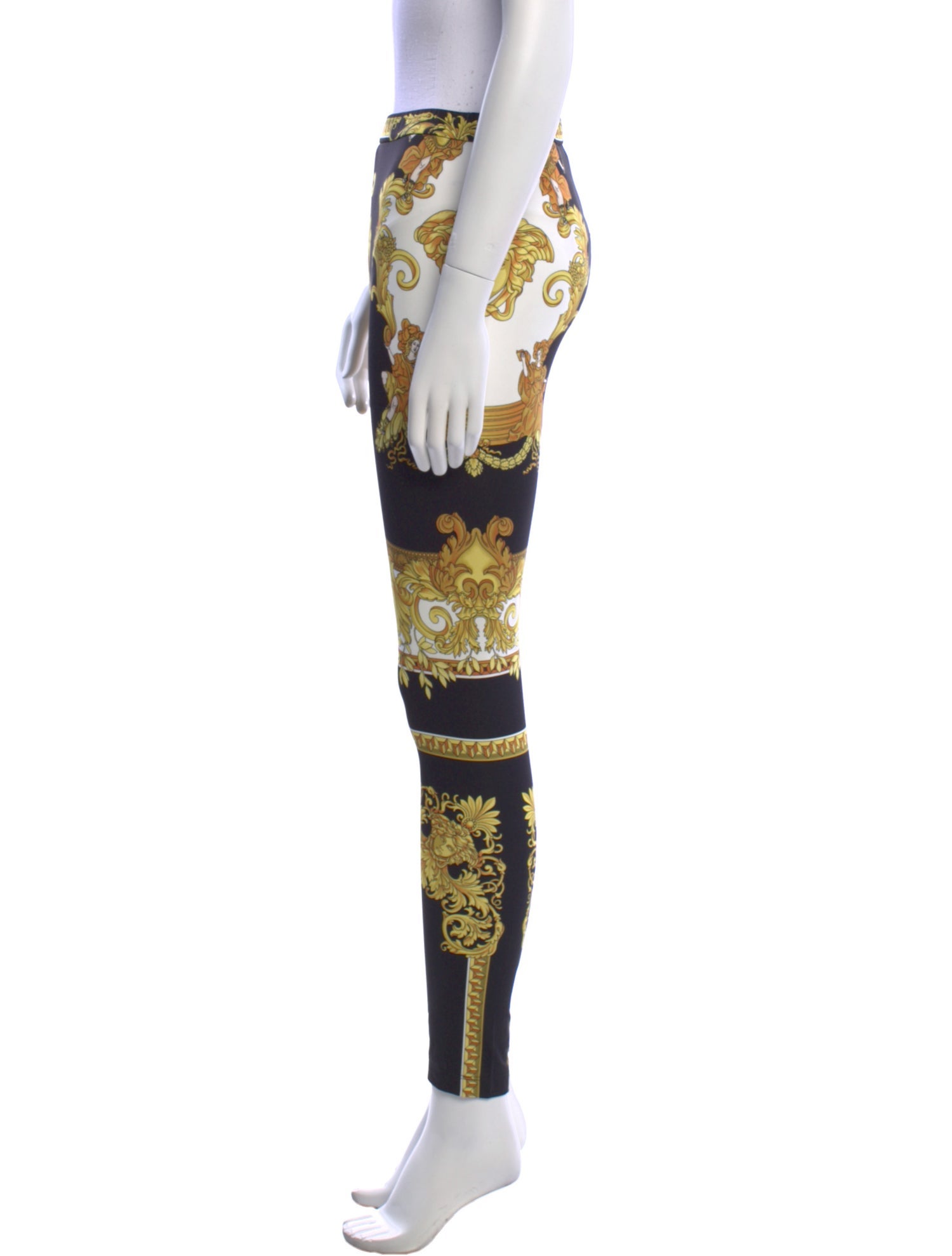 Versace Printed Skinny Leg Pants