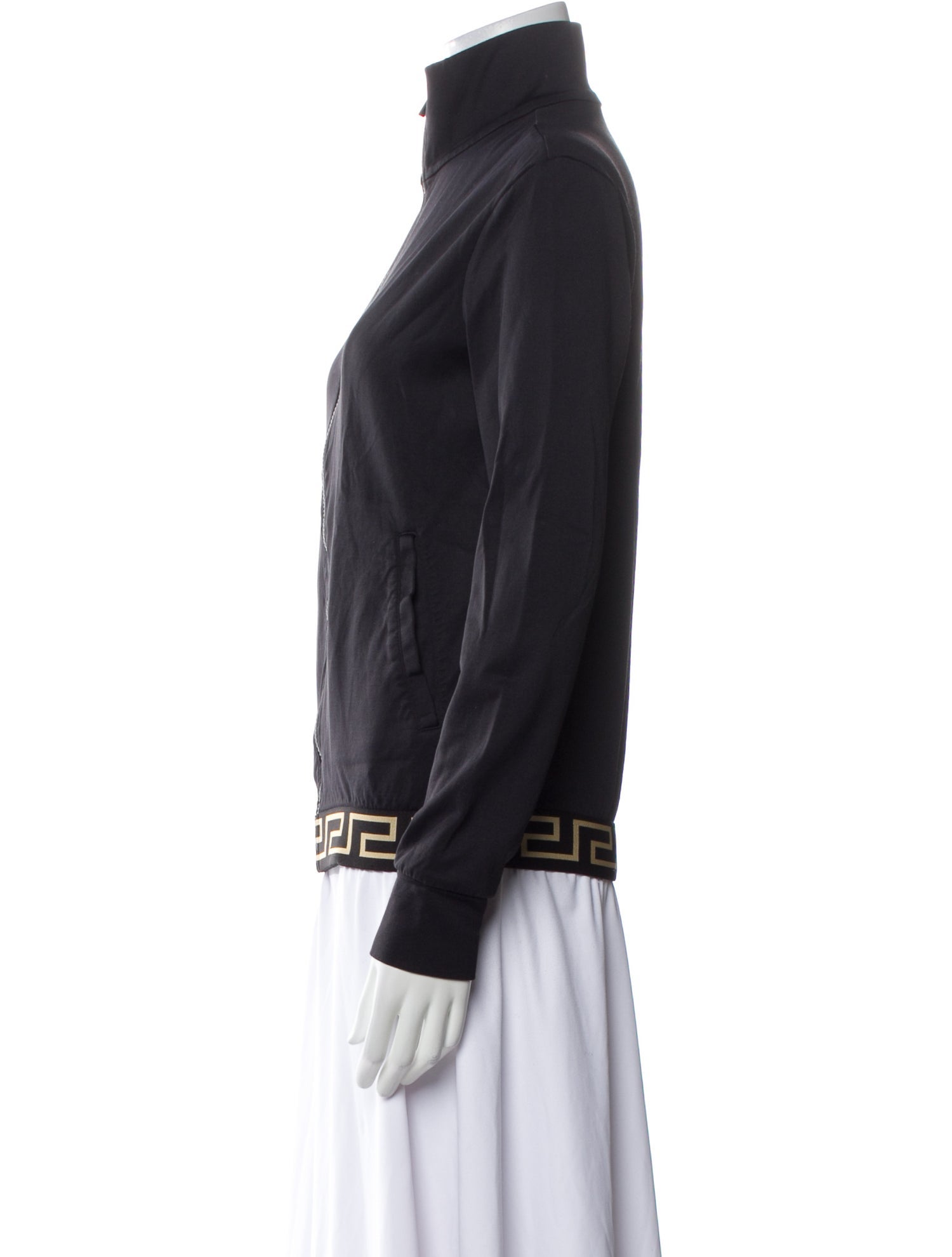 Versace Mock Neck Long Sleeve Sweatshirt