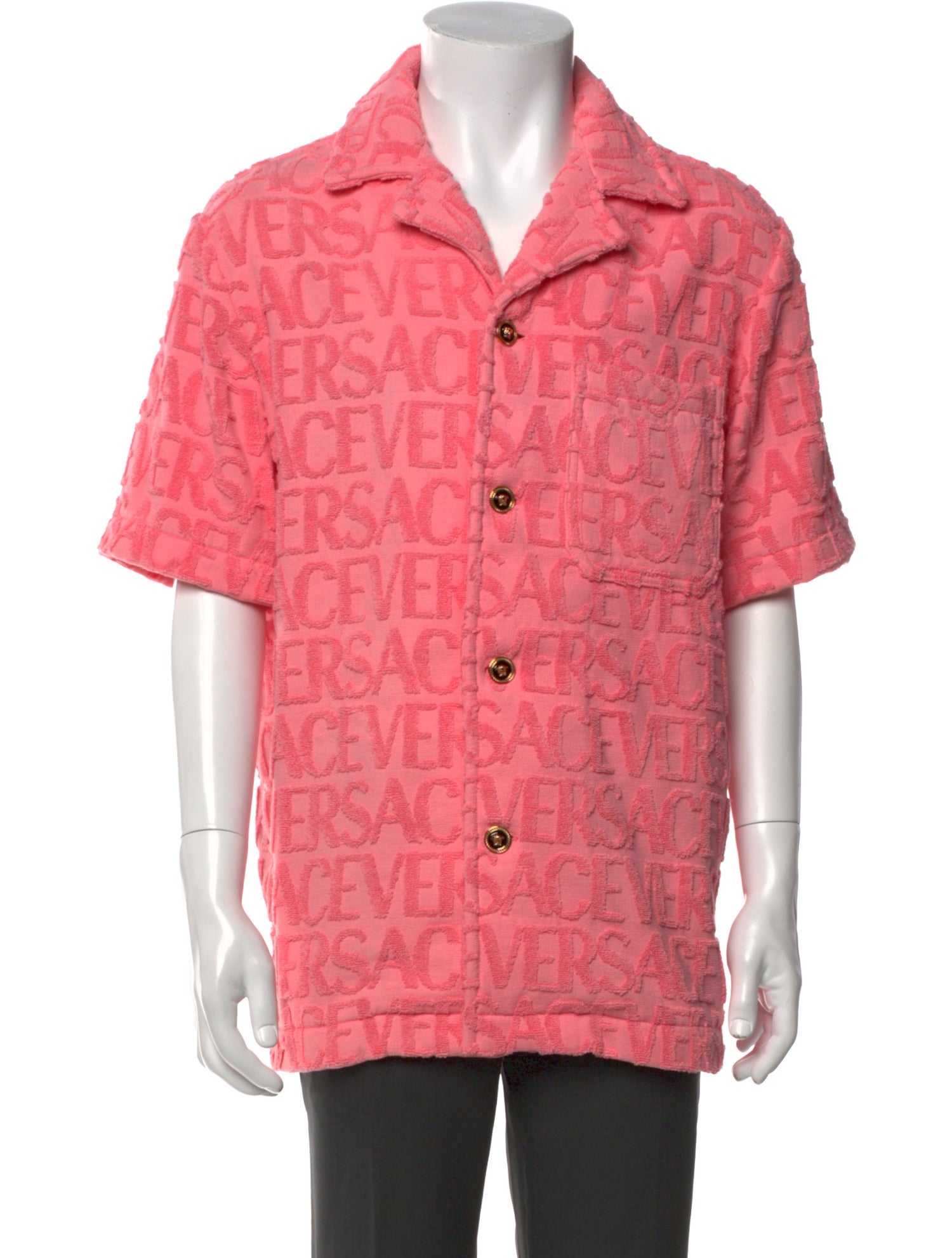 Versace Printed Short Sleeve Shirt