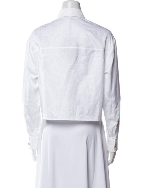 Versace Long Sleeve Button-Up Top