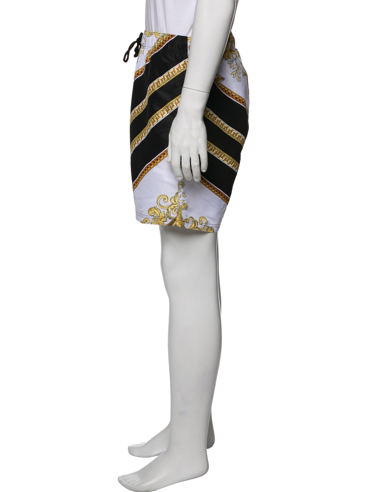 Versace Graphic Print Swim Trunks