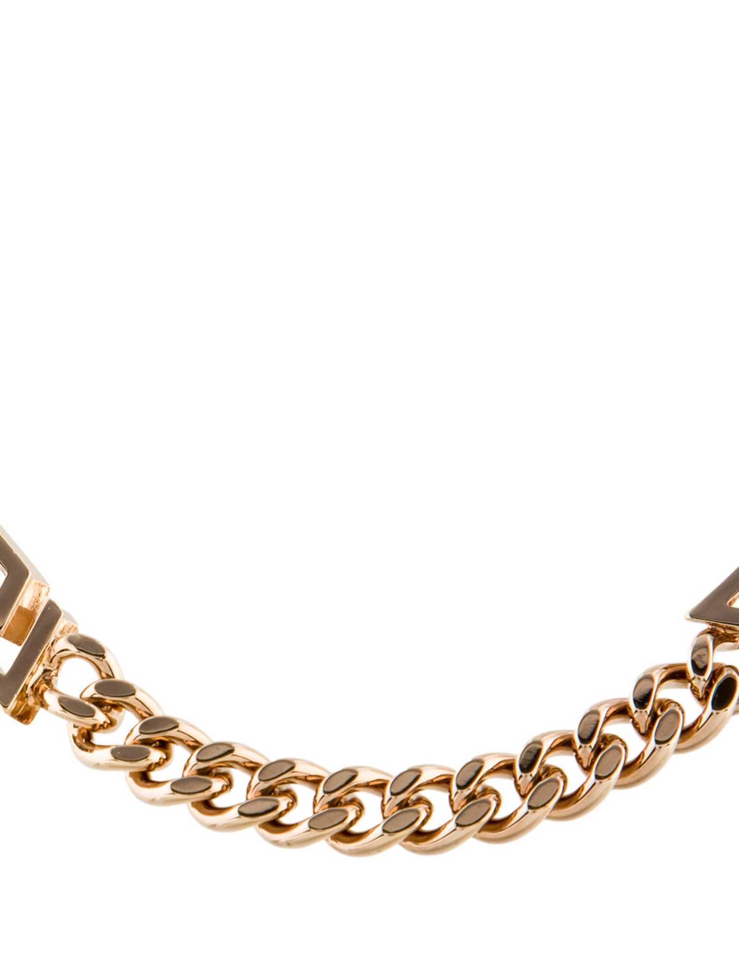 Versace Monogram Curb Chain Necklace