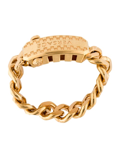 Versace Textured Cuban Link Bracelet