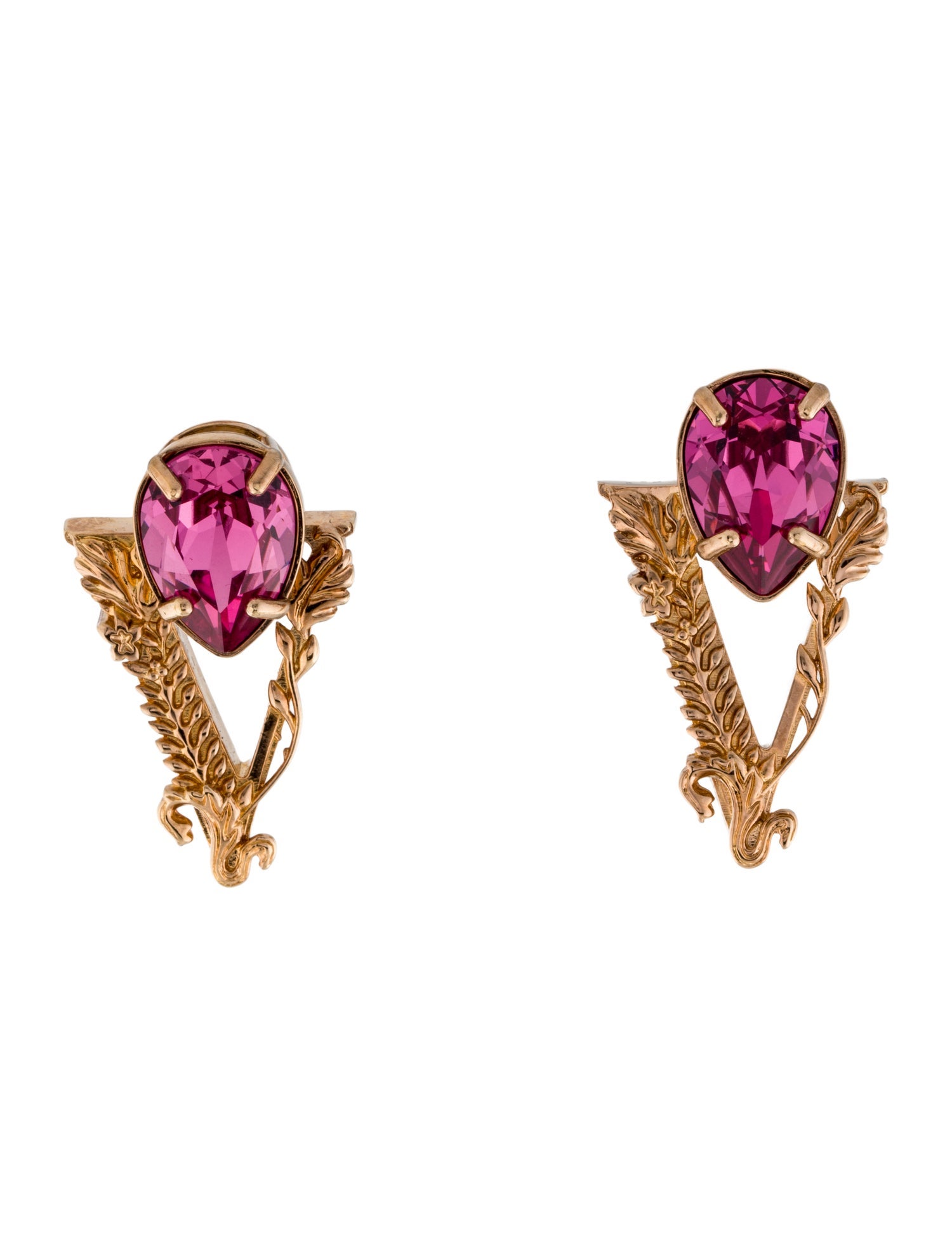 Versace Crystal Virtus Drop Earrings