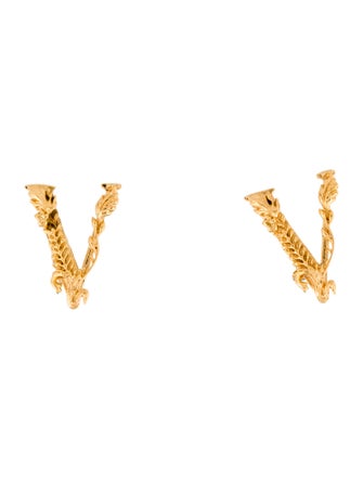 Versace Virtus Stud Earrings