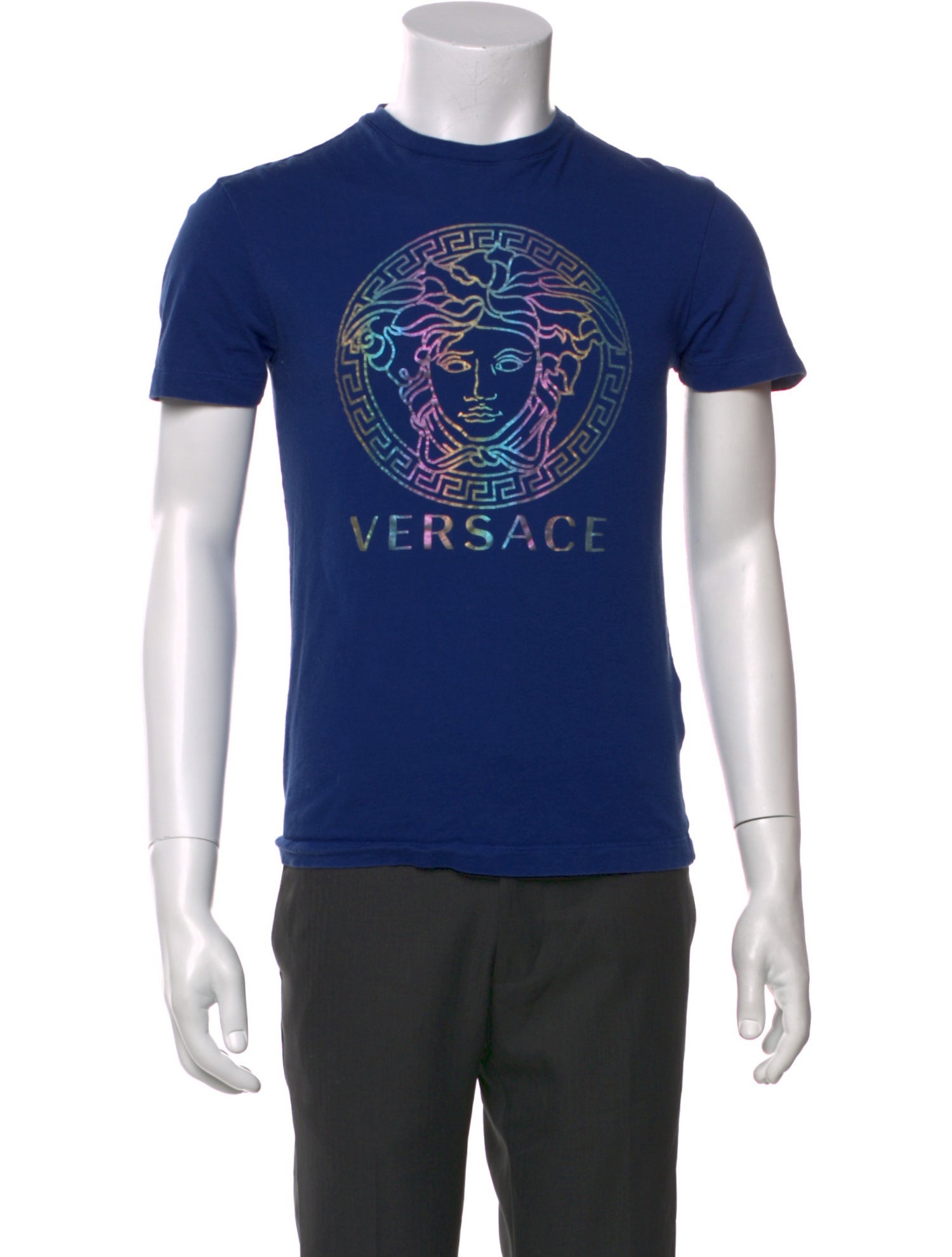 Versace Graphic Print Crew Neck T-Shirt