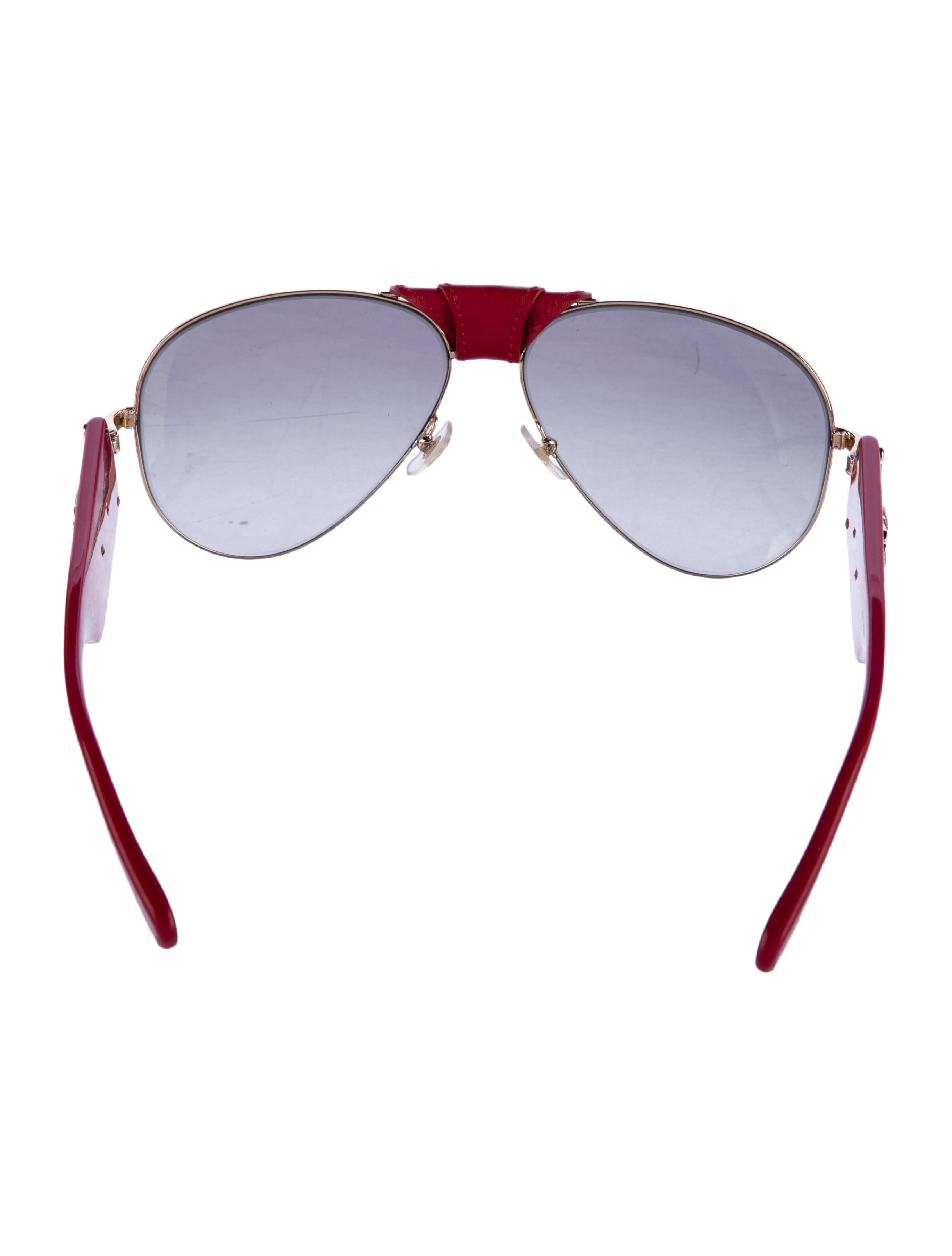 Versace Medusa Insignia Aviator Sunglasses