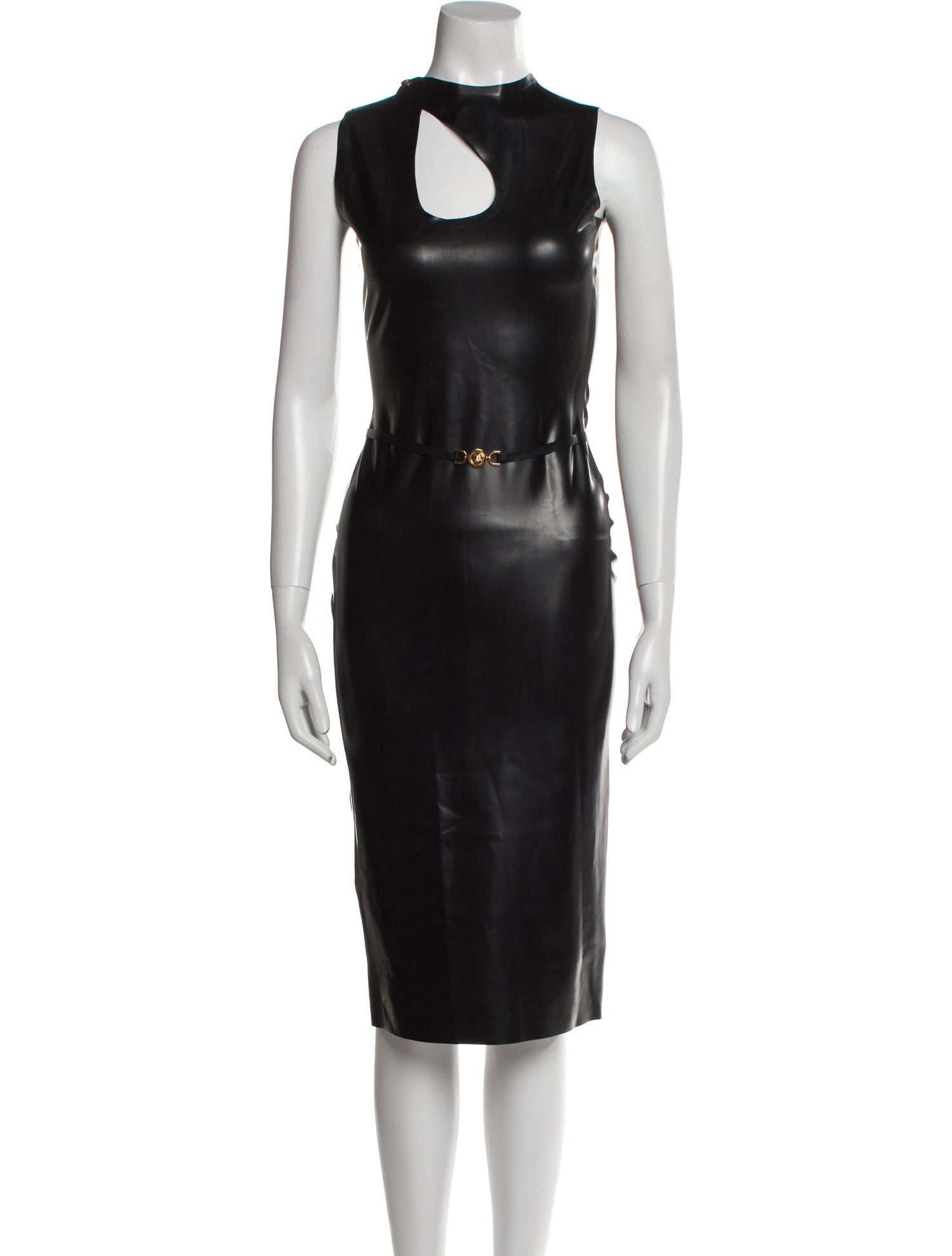 Versace Latex Midi Length Dress