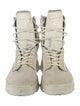 Versace Suede Combat Boots