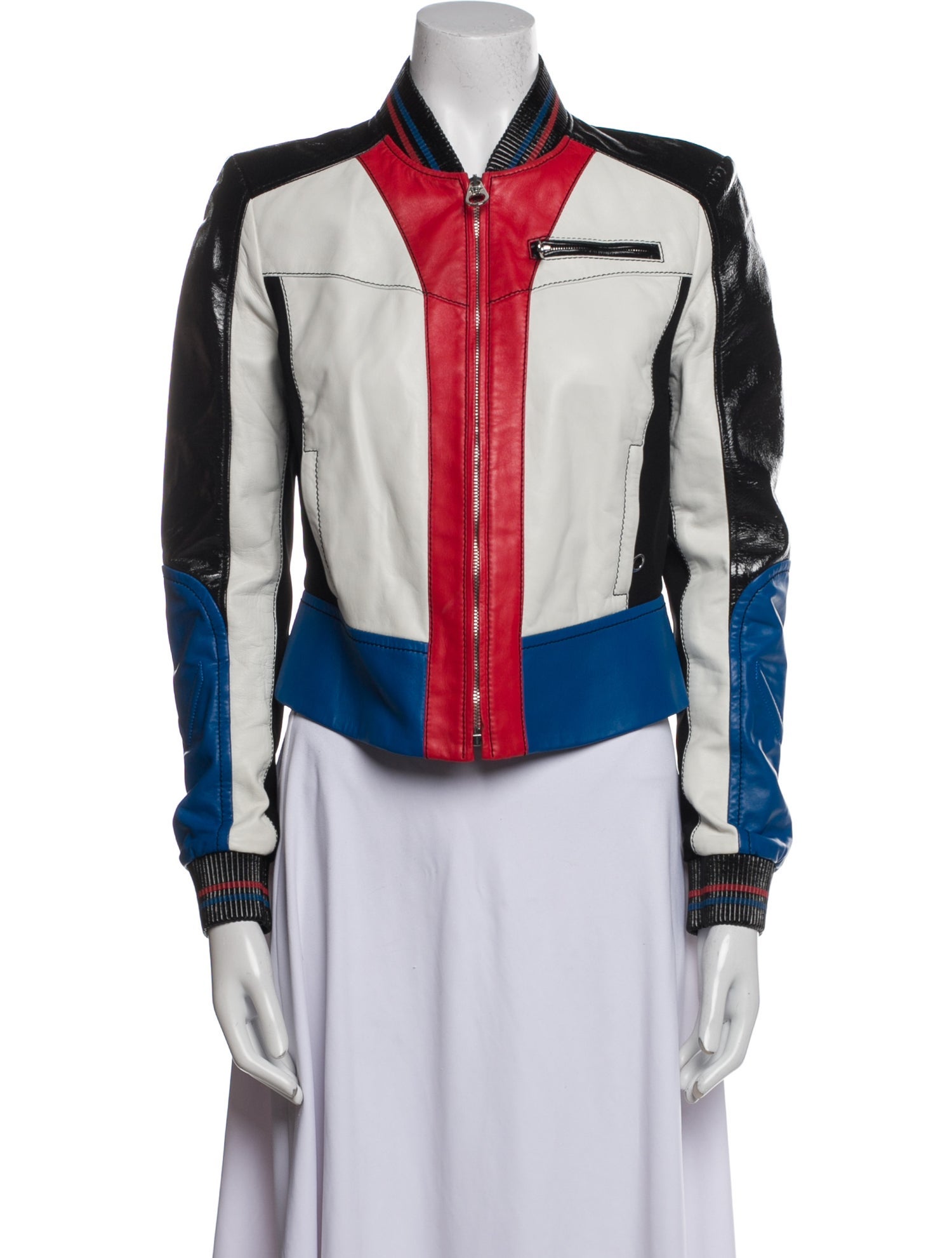 Versace 2017 Leather Biker Jacket