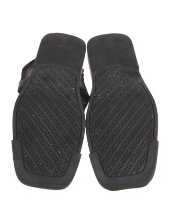 Versace Leather Slingback Flats