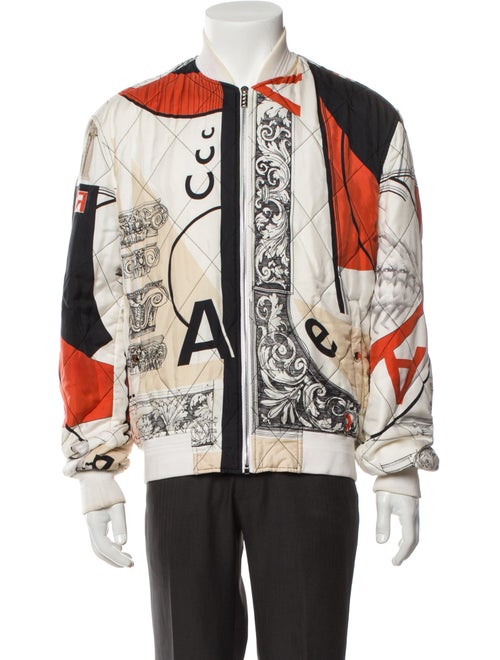 Versace Silk Printed Windbreaker