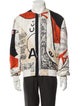 Versace Silk Printed Windbreaker