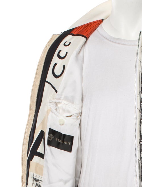 Versace Silk Printed Windbreaker