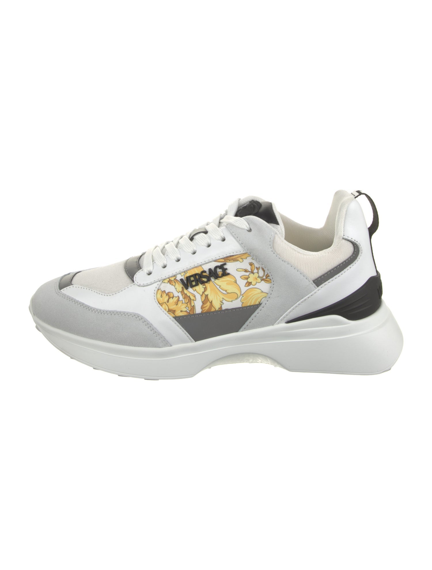 Versace Leather Printed Sneakers