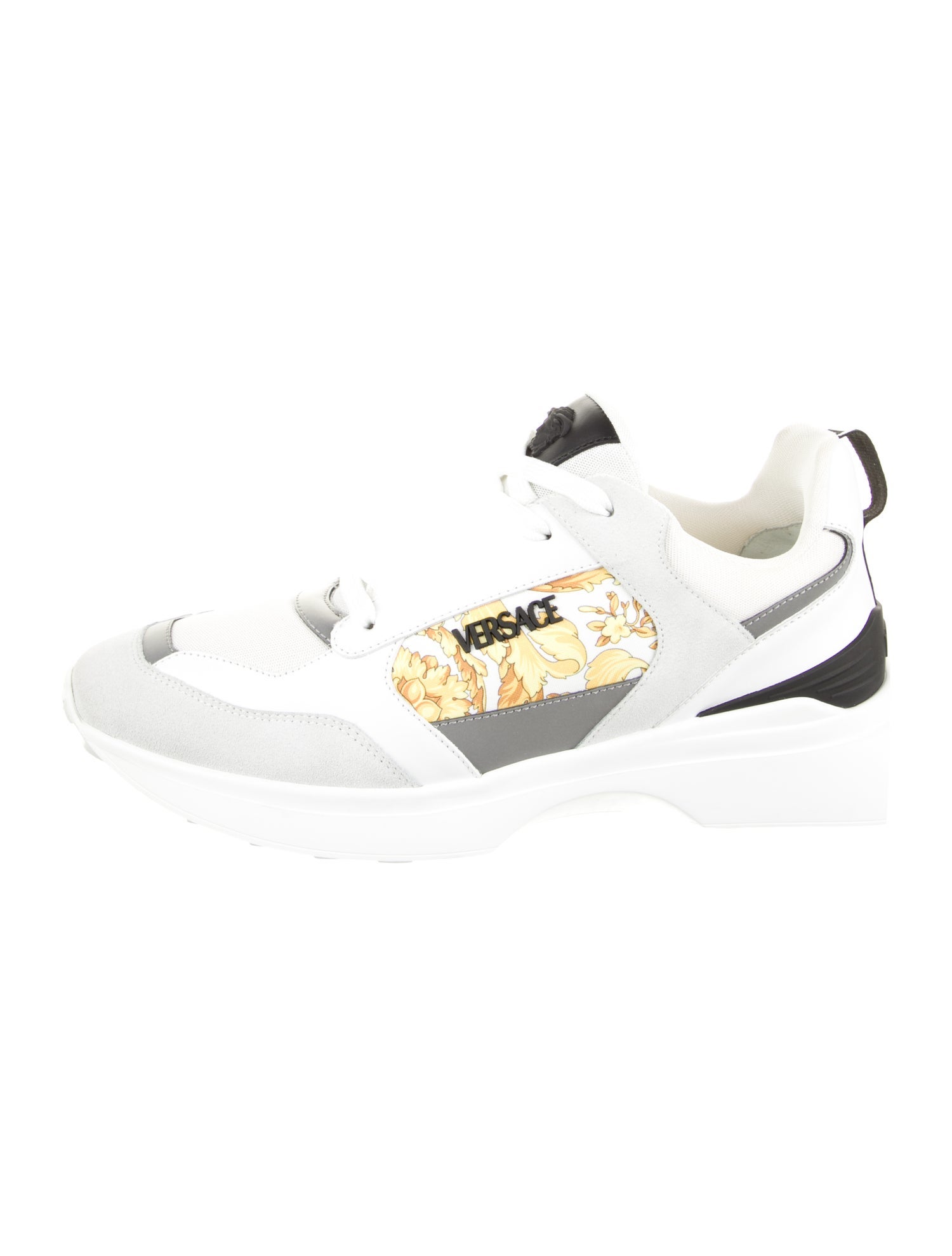 Versace Leather Printed Sneakers