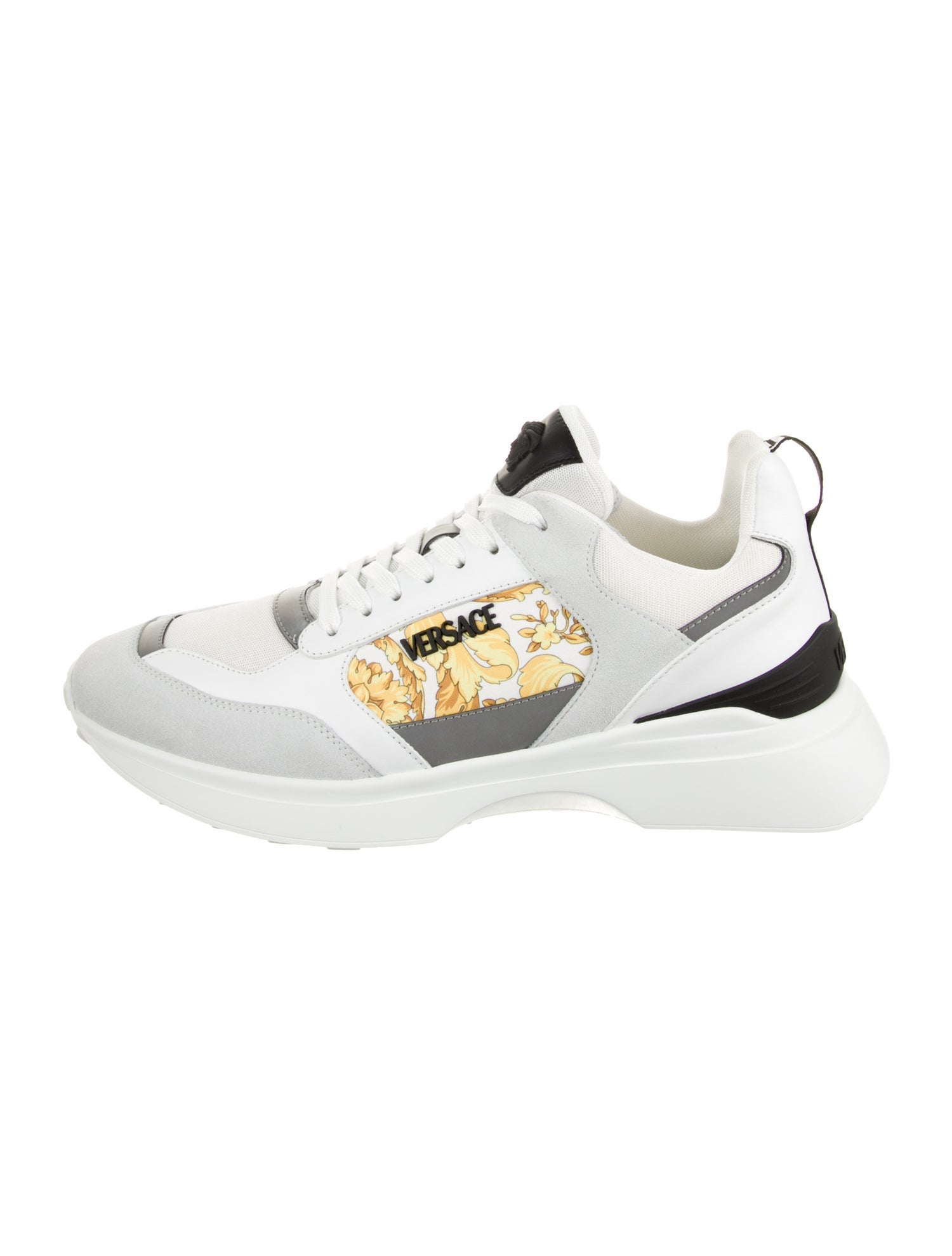 Versace Leather Printed Sneakers