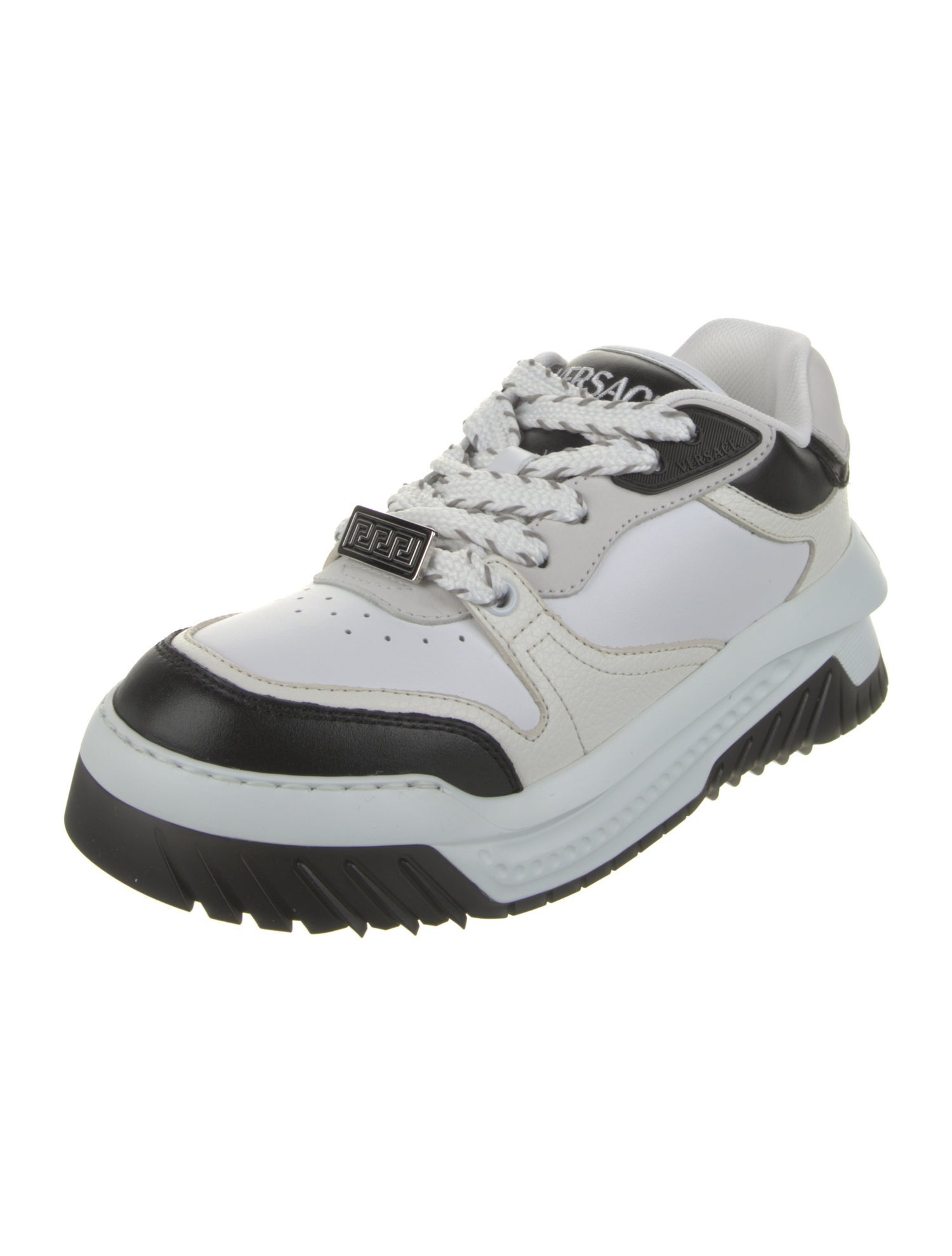 Versace Leather Athletic Sneakers w/ Tags