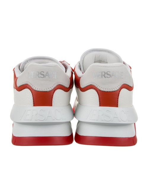 Versace Leather Colorblock Pattern Sneakers