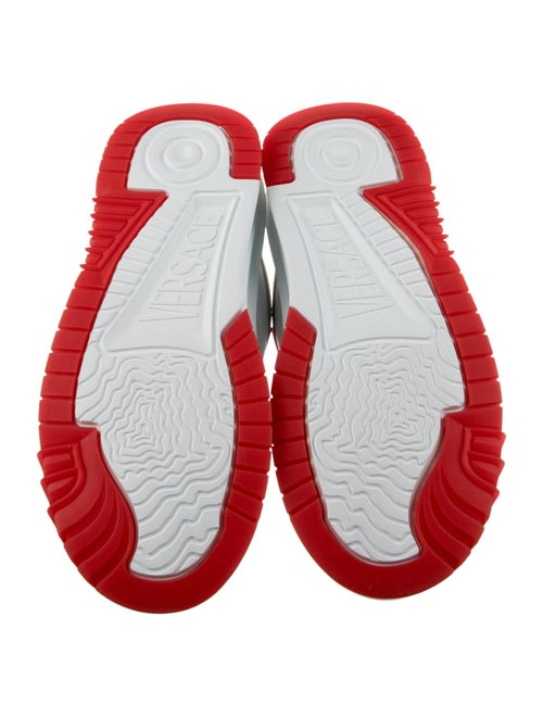 Versace Leather Colorblock Pattern Sneakers