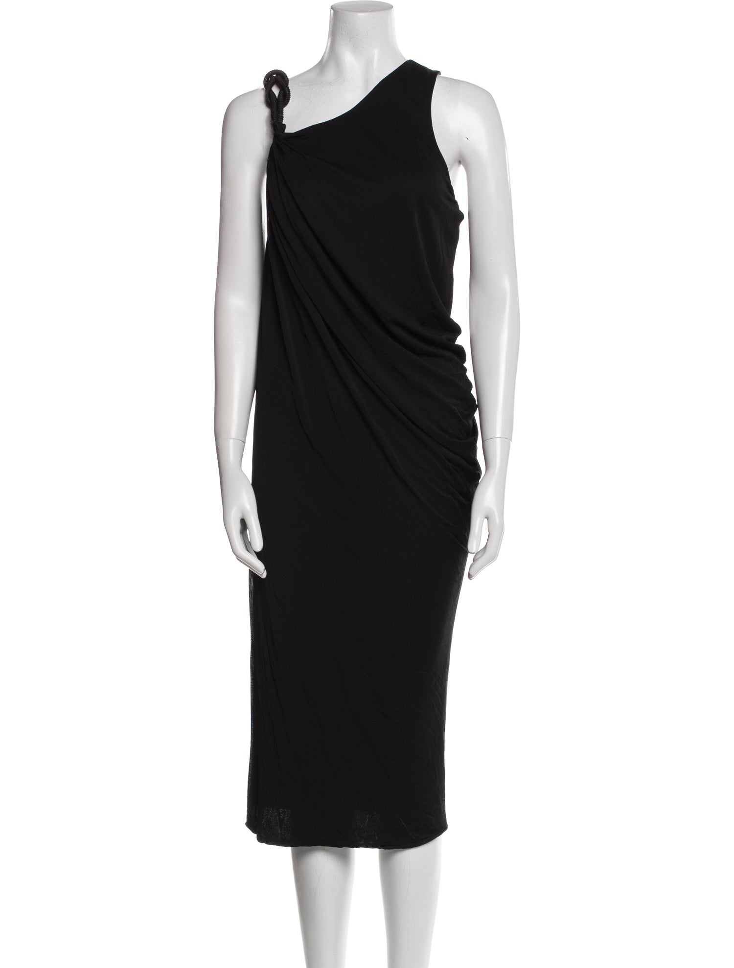 Versace One-Shoulder Midi Length Dress