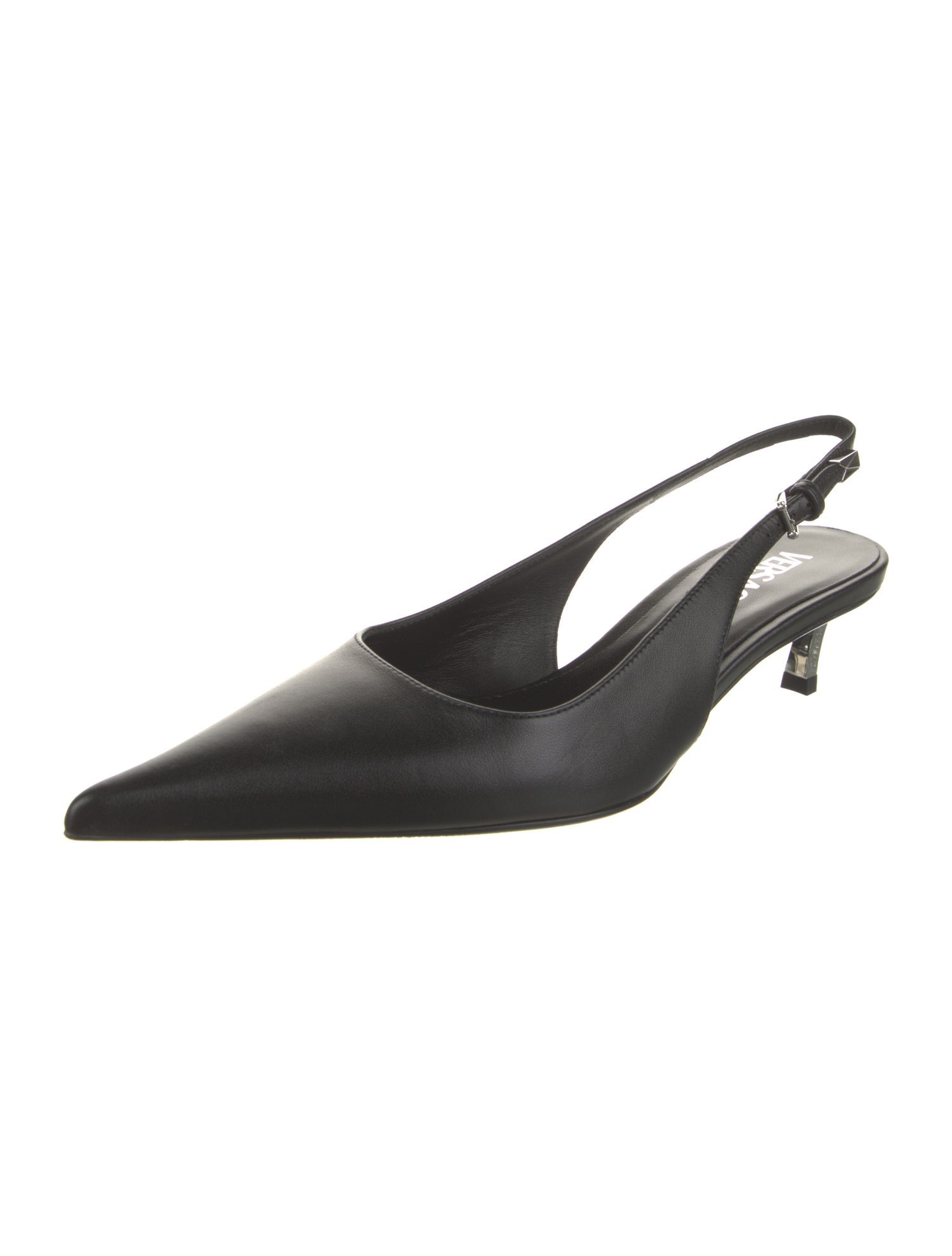 Versace Leather Slingback Pumps w/ Tags