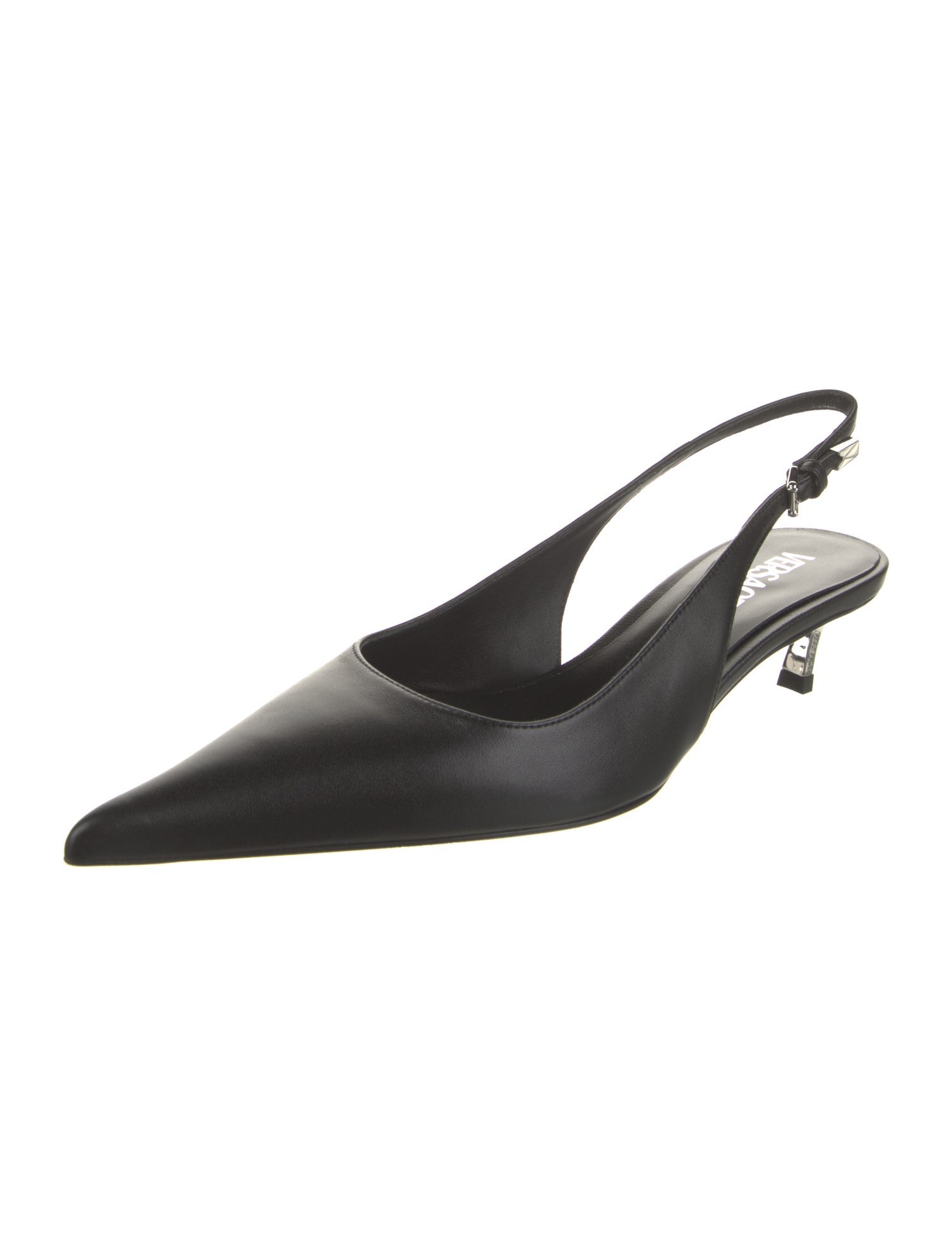 Versace Leather Slingback Pumps w/ Tags