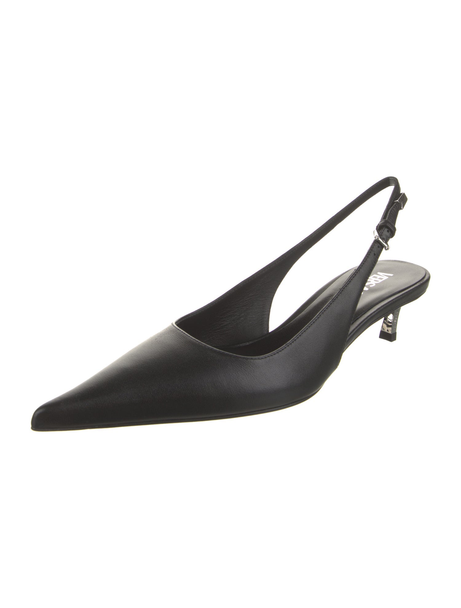Versace Leather Slingback Pumps w/ Tags