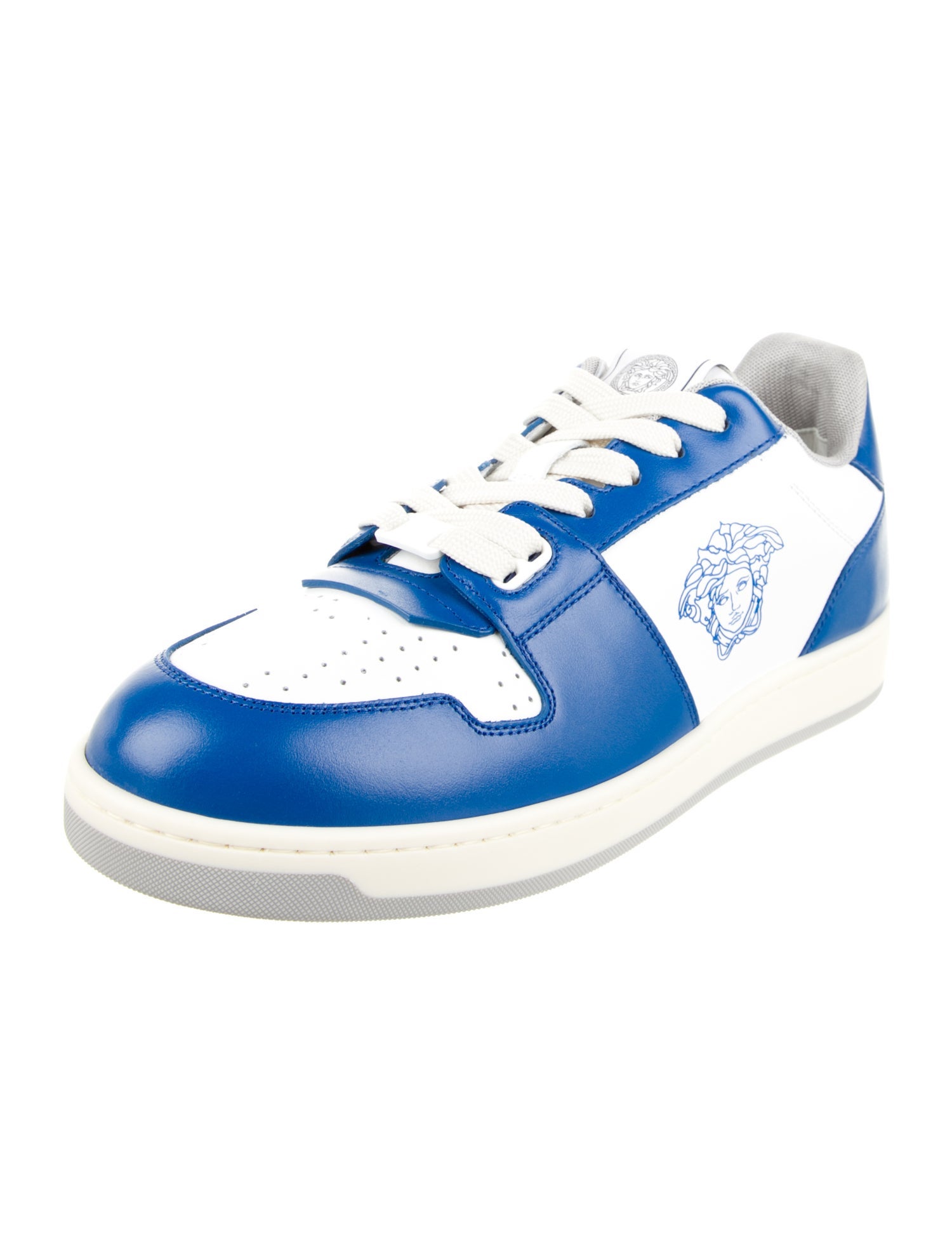 Versace Leather Patterned Sneakers