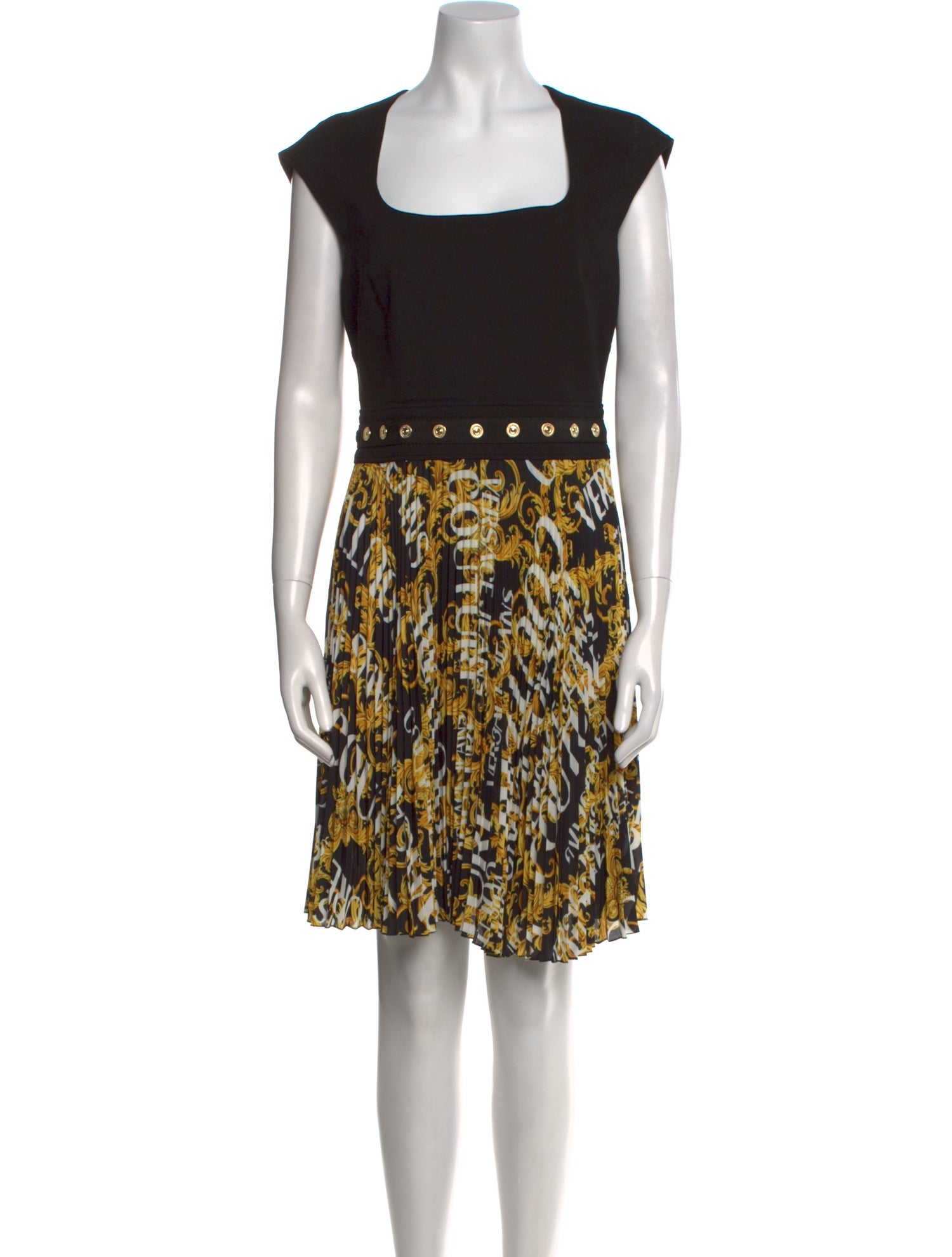 Versace Printed Knee-Length Dress