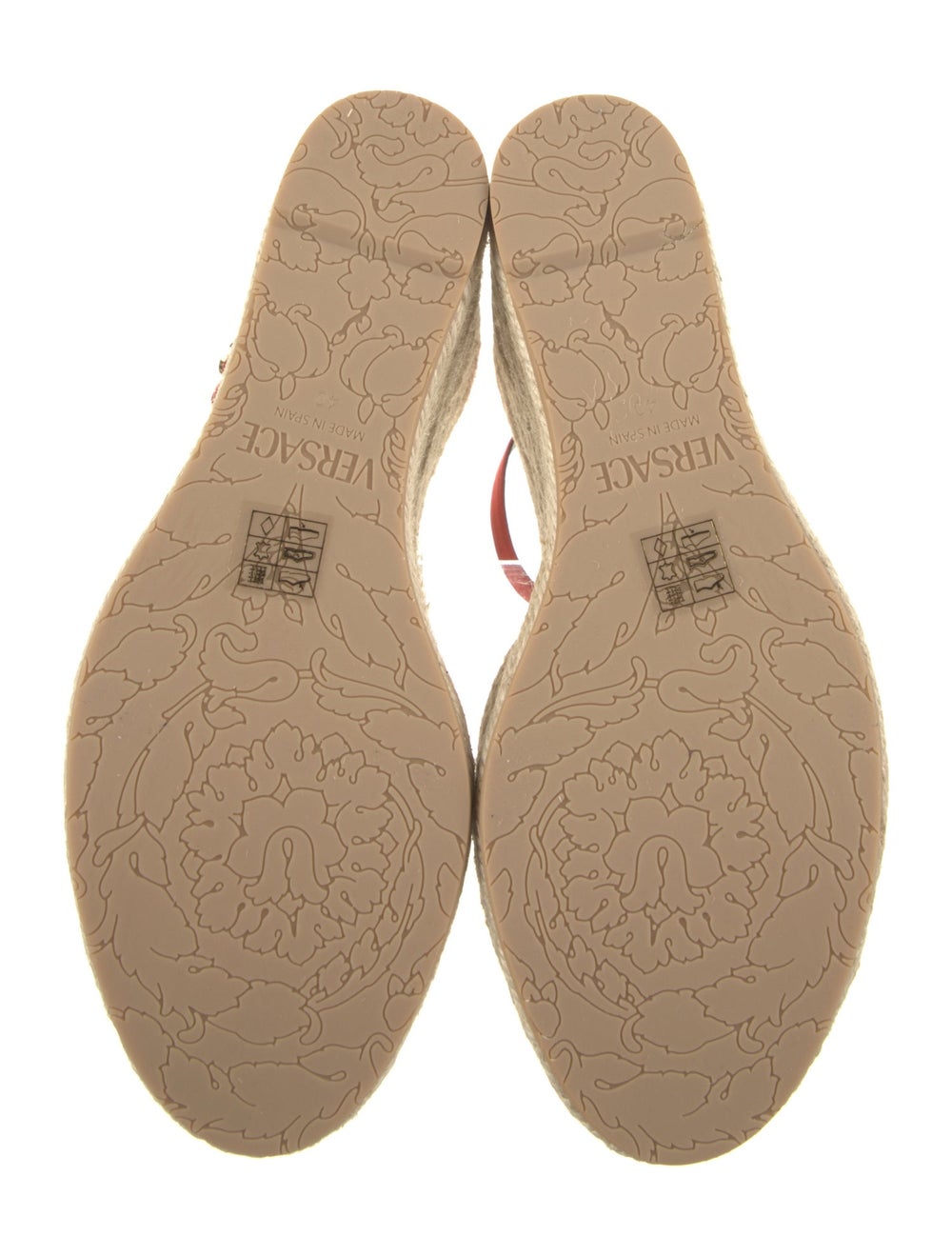 Versace Espadrilles Orange Platform Wrap-Around S… - image 5