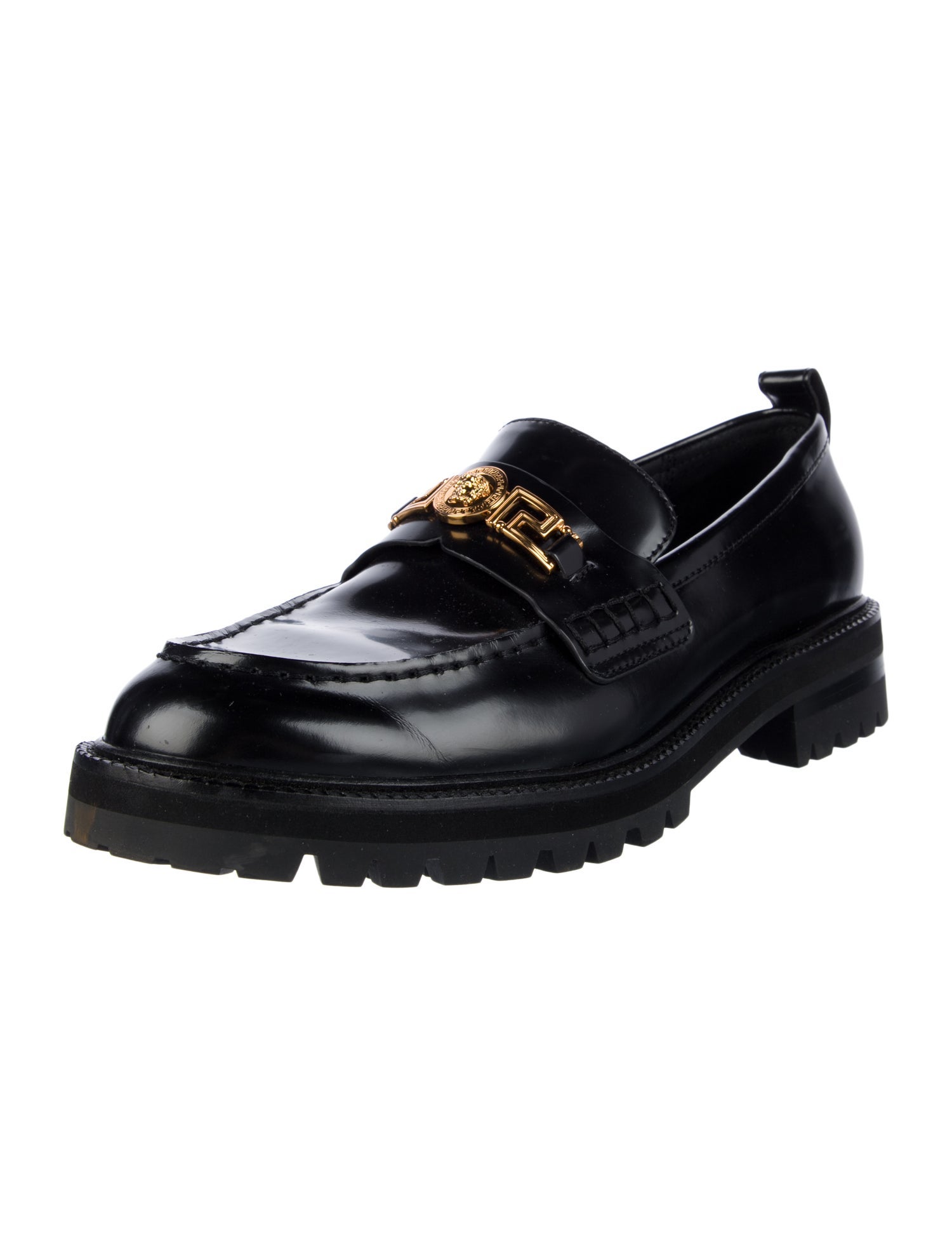 Versace Leather Loafers