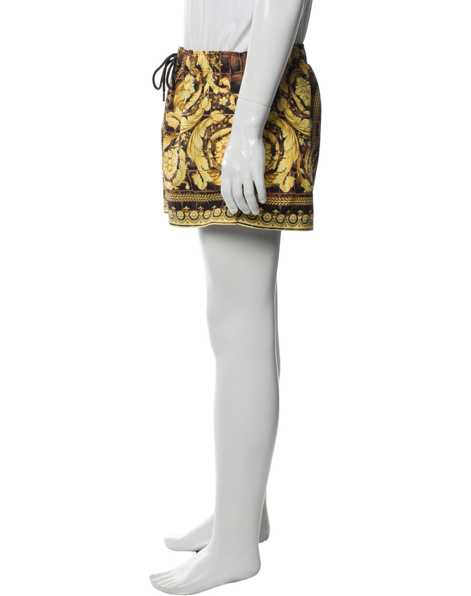 Versace Barocco Print Printed Swim Trunks