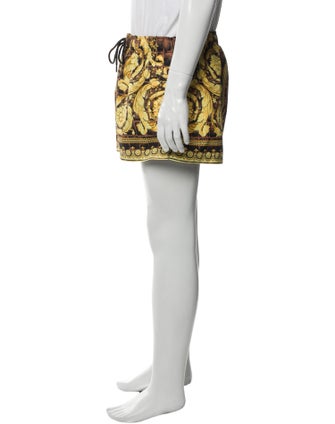 Versace Barocco Print Printed Swim Trunks