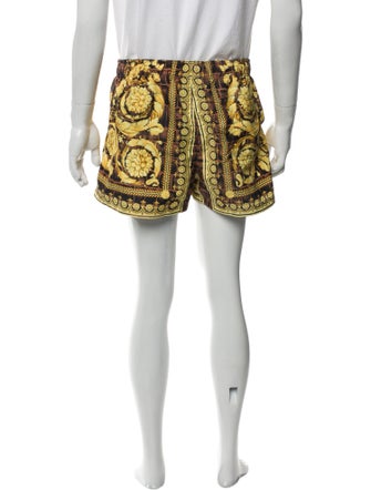 Versace Barocco Print Printed Swim Trunks