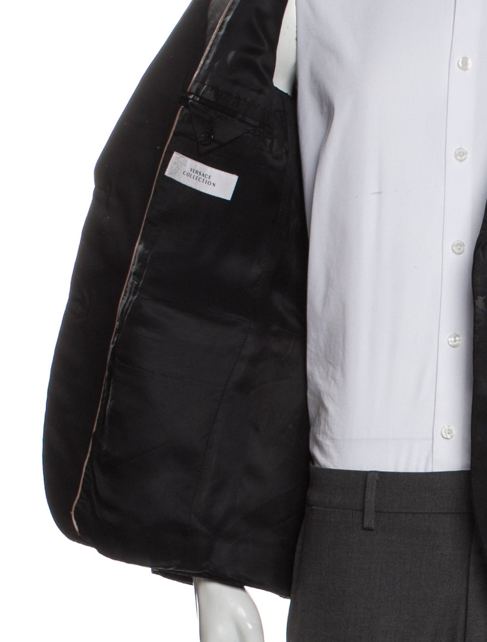 Versace Collection Blazer Black Printed Peaked La… - image 4