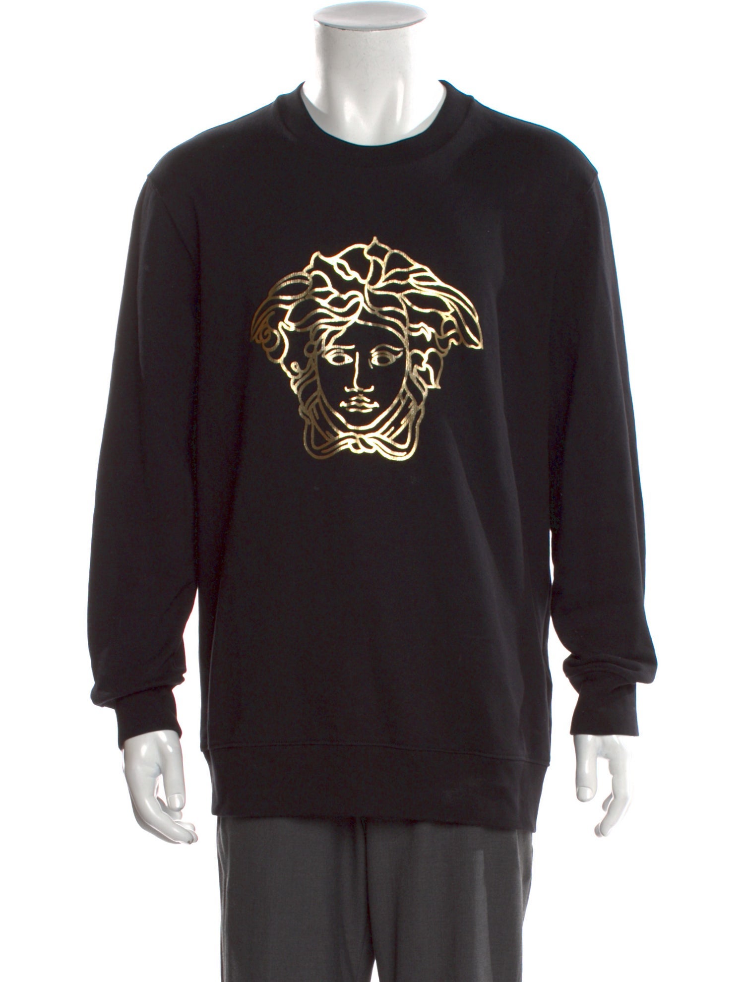 Versace Graphic Print Crew Neck Pullover