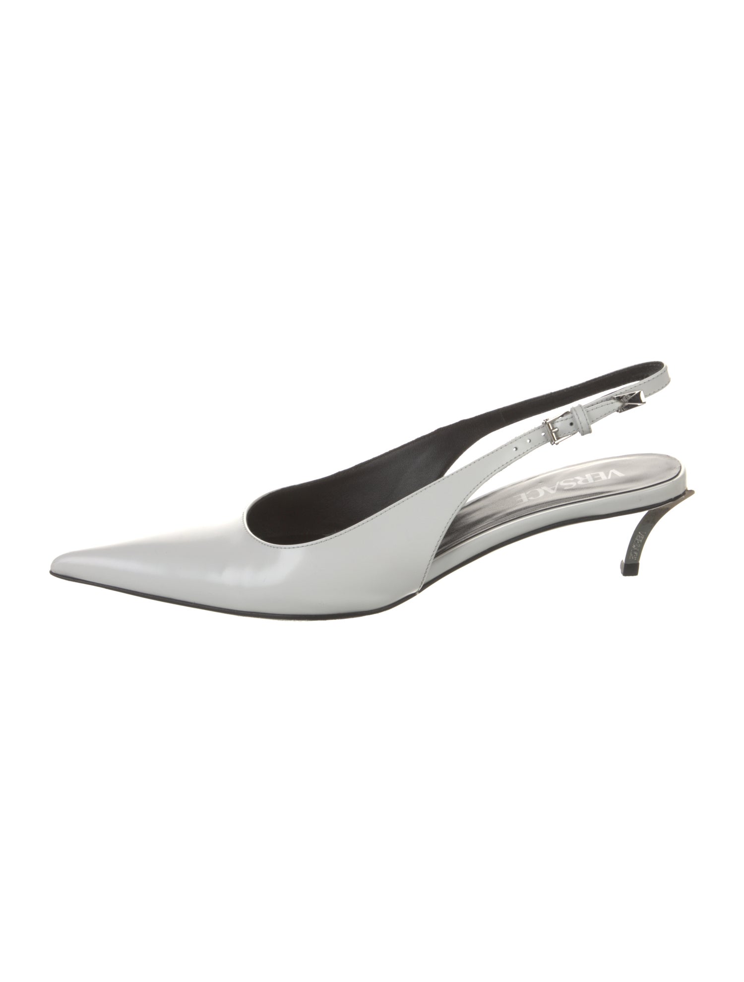 Versace Leather Slingback Pumps