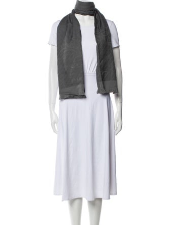 Versace Wool Printed Scarf