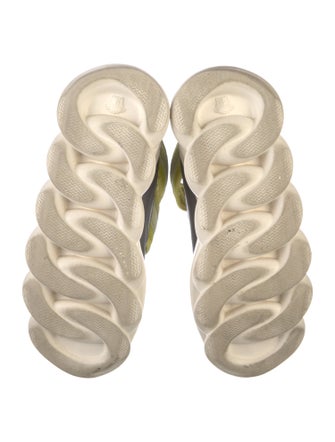 Versace Leather Colorblock Pattern Sneakers