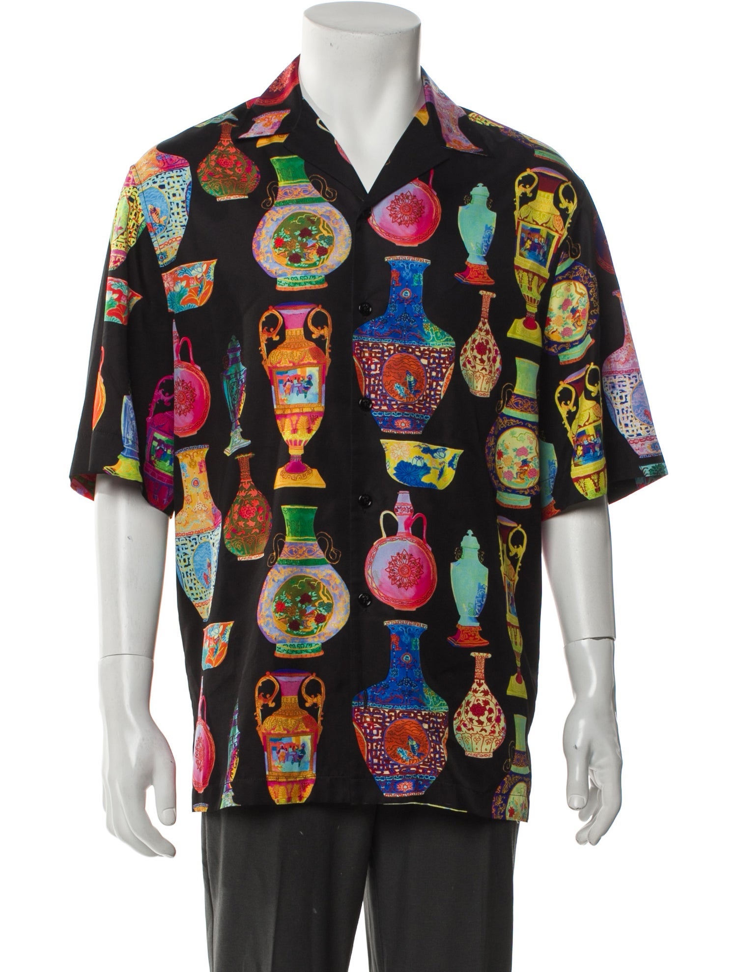 Versace Printed Short Sleeve Shirt