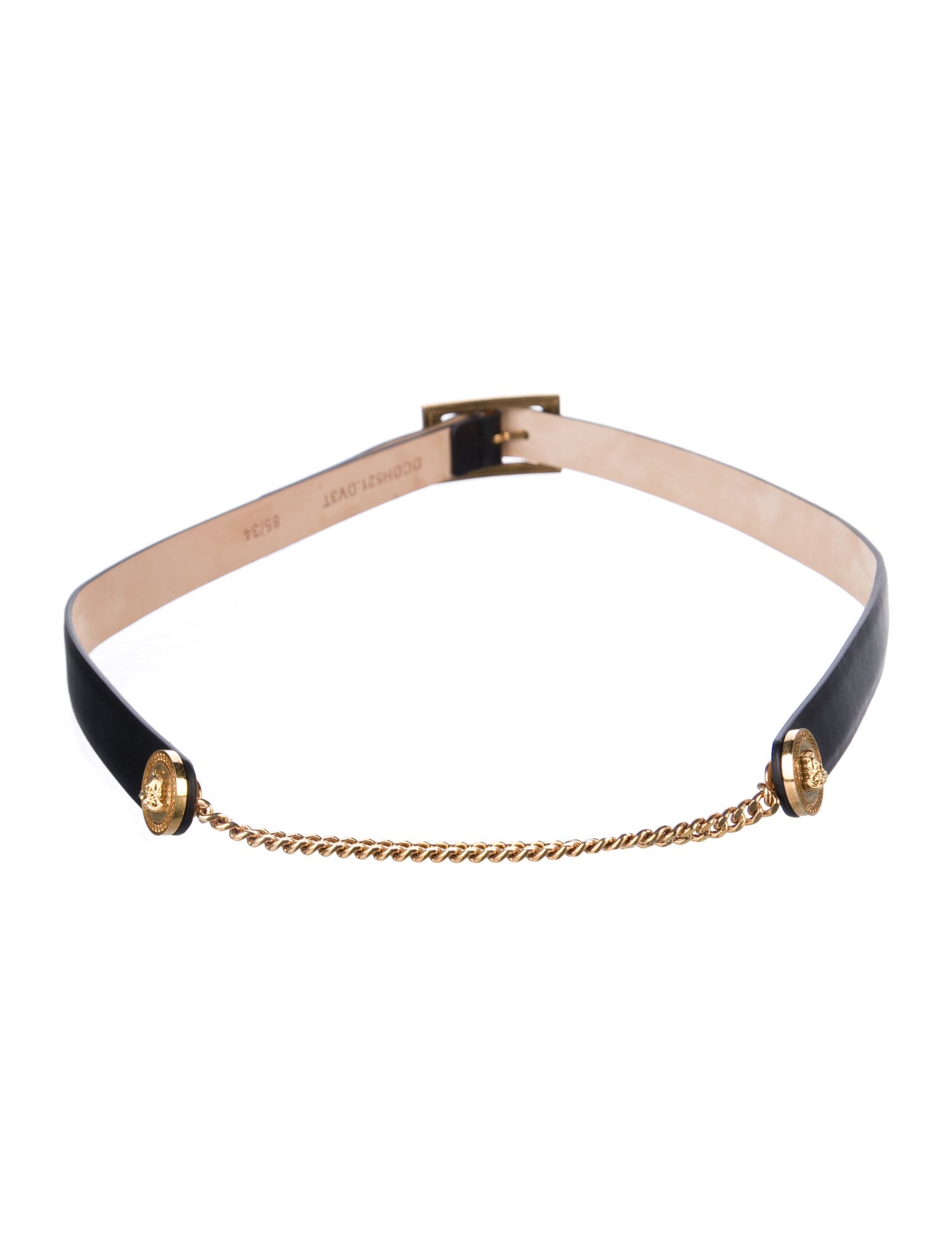 Versace Skinny Leather Belt