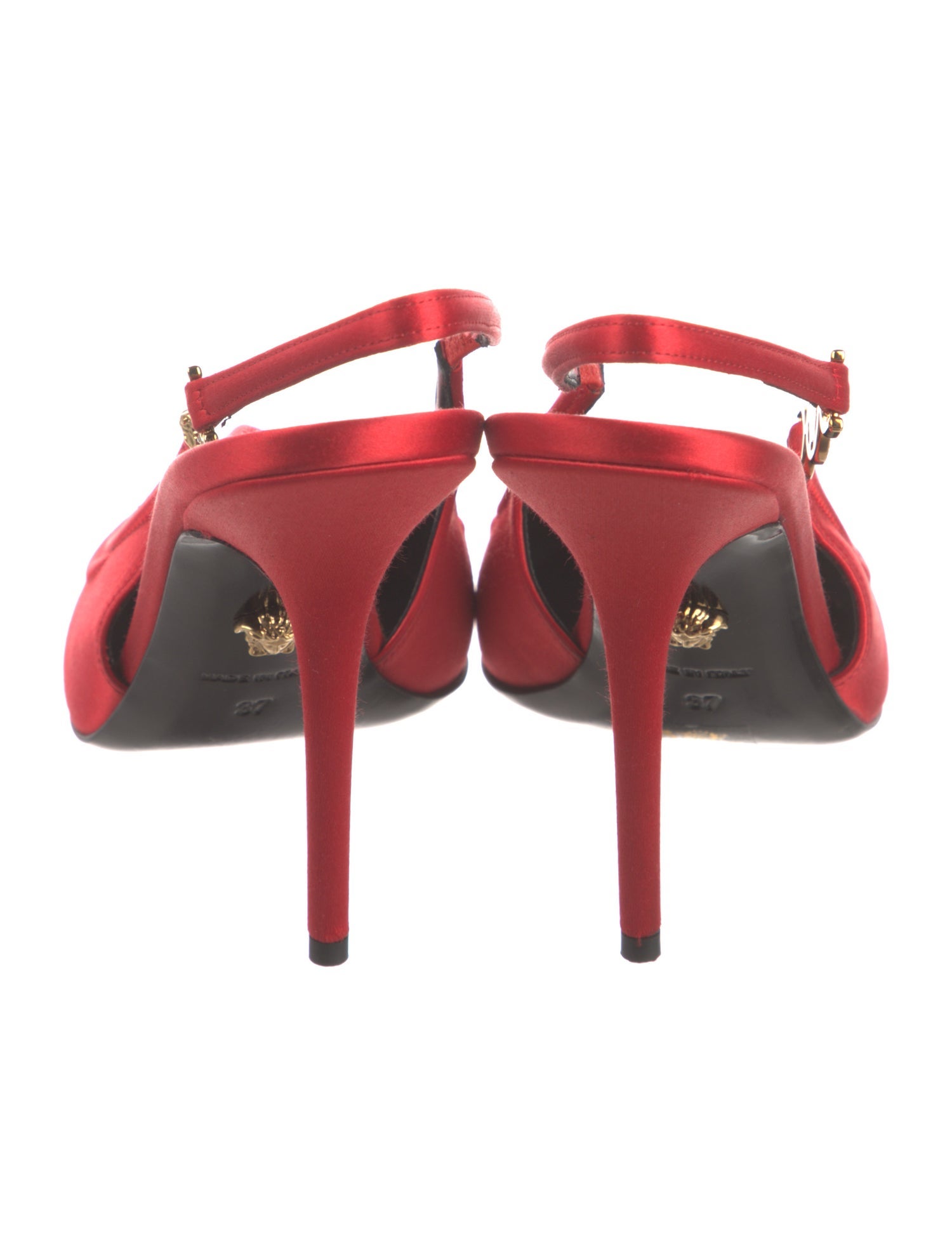 Versace Satin Slingback Pumps