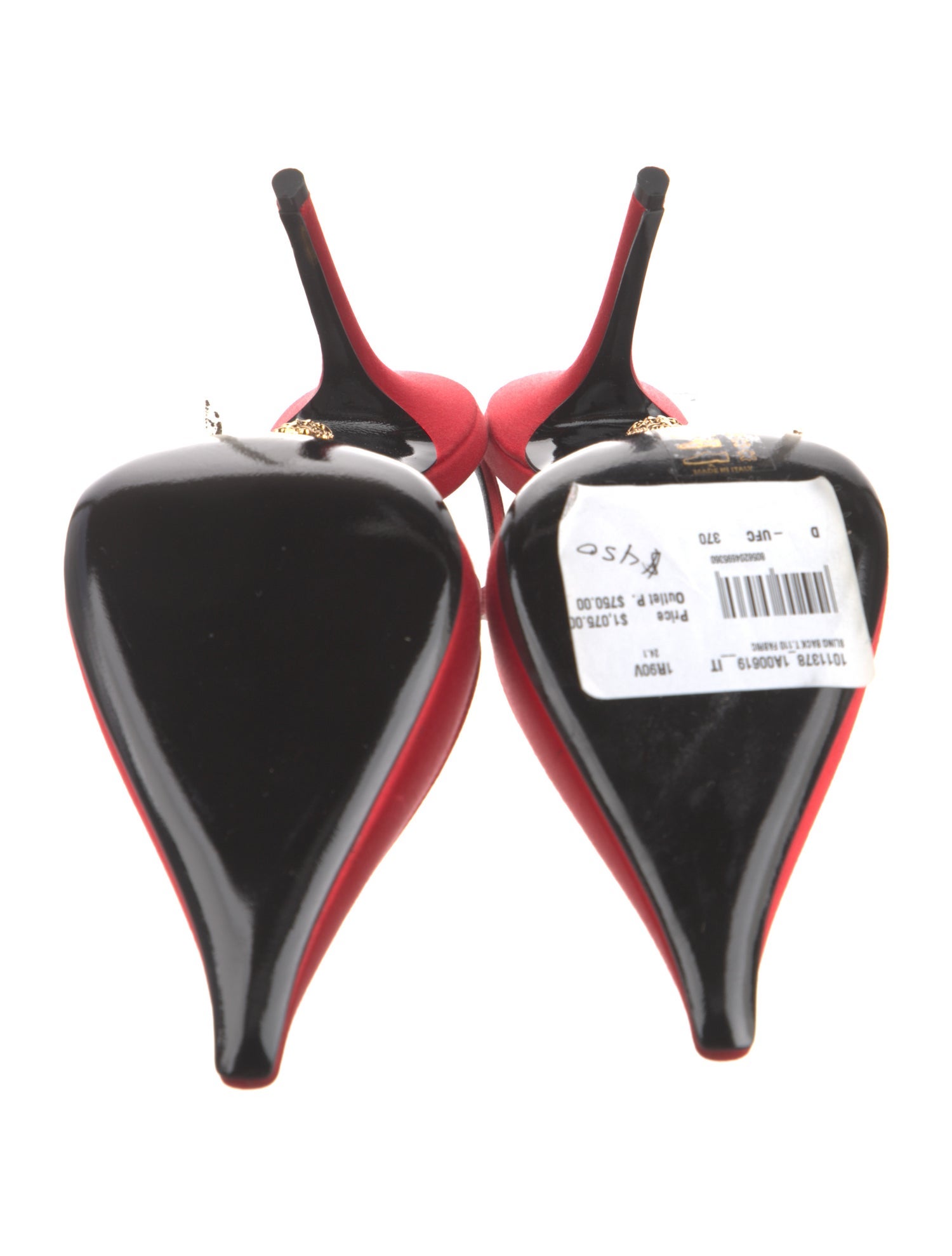 Versace Satin Slingback Pumps