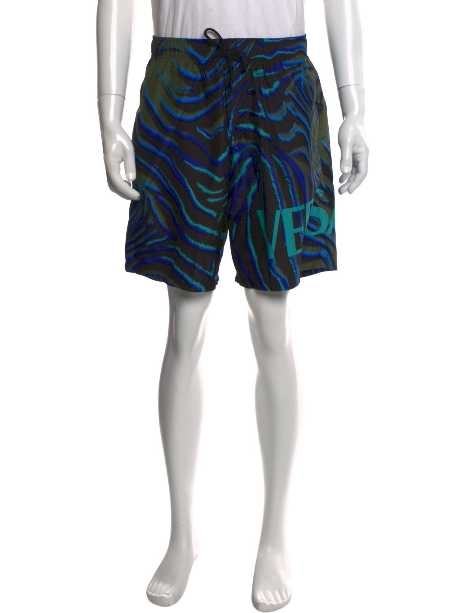 Versace Barocco Print Printed Swim Trunks